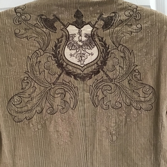 Franky Max Men’s Jacket Blazer Tan Corduroy, Sz M - Picture 4 of 4